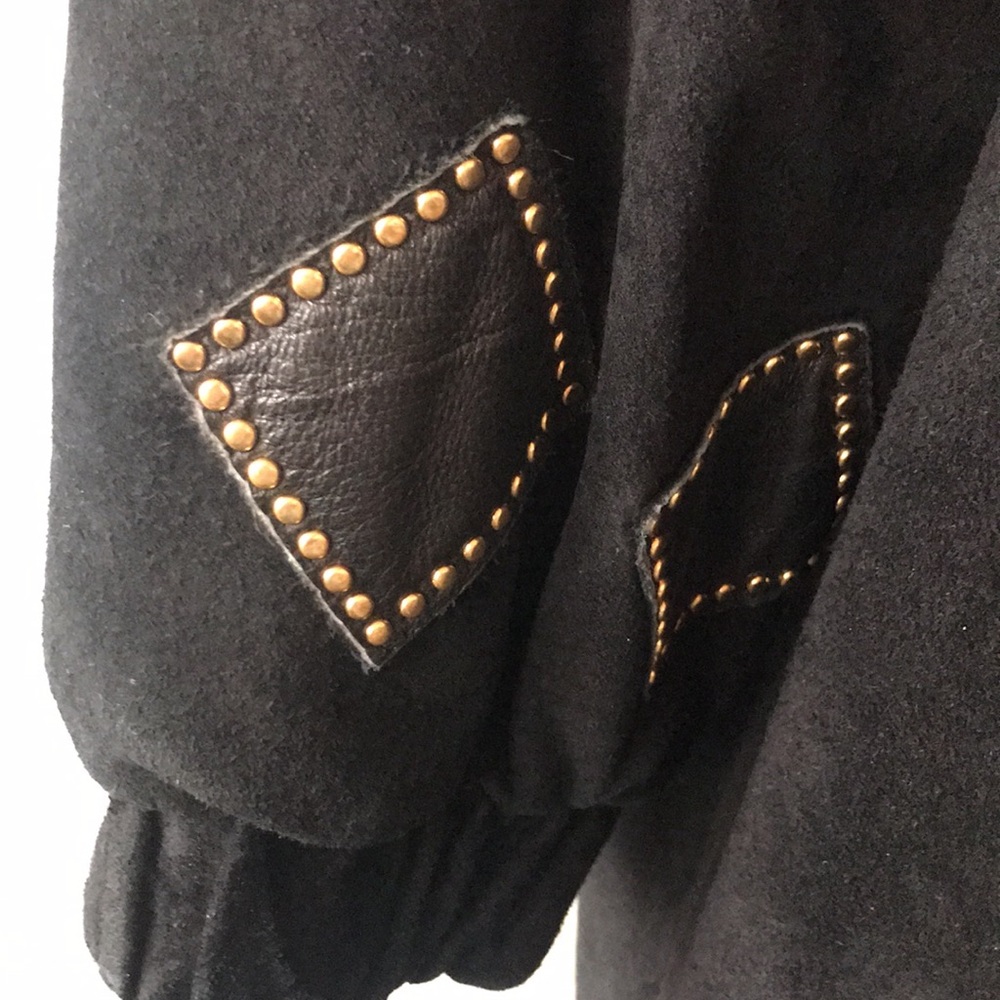 1980s diCapra genuine suede long dressy coat - Picture 11 of 16